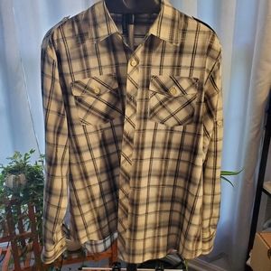 Seventy 7 Plaid long sleeve shirt, sz XL
